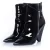 Saint Laurent Zwarte lakleren niki laarzen