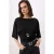 TRENDYOLMİLLA Dames Grijs Effen Driekwart mouw Regular fit Blouses