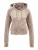 Juicy Couture Tall Sweatvest ‘MADISON’  taupe / zilver