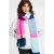 POM Amsterdam sjaal Brushed Stripes blauw/paars