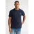 Petrol Industries regular T-shirt met backprint donkerblauw