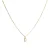 Luxeketting met glanzende zirkonia 18k goud afwerking – Alfabet