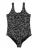 Calvin Klein Swimwear Badpak  zwart / wit