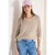 Cecil Dames Trui met V-hals en garenmix in Beige