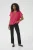 Blouse met korte mouwen Loose fit Raspberry