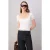 TRENDYOLMİLLA Dames Ecru Effen Kort Getailleerd Blouses