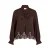 VILA blousetop – donkerbruin
