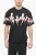 Slim Fit JUMBLEND BOLT T-shirt met ronde hals in zwart