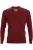 MAERZ Superwash Classic Fit Trui V-hals wijnrood, Effen