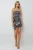 Strapless Pailletten Bodycon Mini-jurk met Drapé Detail