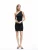 Koton JURKEN Zwarte Slim Fit Asymmetrische Mouwloze Mini-jurk