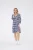 Jurk met tribale print – Blauw