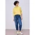 Street One Dames Hoodie in effen kleur in Geel