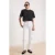 TRENDYOLMİLLA Dames Ecru Effen Recht Hoge taille Jeans