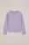 WE Fashion – Meisjes gebreide vest – Regular fit – Lila – Katoen –
