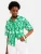 love & roses Blouse  grasgroen / wit
