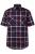 Men Plus Overhemd  blauw / rood / zwart / wit