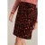 White Stuff Melody Organic Cord Skirt Plum Print
