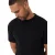 Threadbare Heren Textured Rib Knit Regular T-shirt (Zwart)