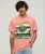 Neon Travel Graphic T-shirt met Losse Pasvorm Roze