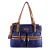 Picard Schoudertas  donkerblauw / bruin