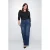 Fox Factor high waisted wide leg jeans DIXI brooklynn blue