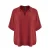 Blouse met puntkraag in crêpe dames Mat Fashion Airwashed