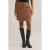 WE Fashion corduroy korte rok bruin