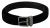 Dolce & Gabbana Mannen Zwart Leer Fluweel Zilver Gesp Riem