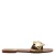 MANGO TEEN leren sandalen goud