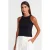 Aansluitende Ribbelmouwloze Blouse