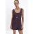 Mango jumpsuit met linnen – paars