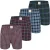 Phil & Co Heren wijde boxershorts mulitpack 4-pack geruit