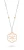 Orphelia ‘Zahara’ Dames 925 Sterling Zilveren Ketting met Hanger – Zilver/Roze ZK-7182