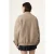 FILA Como Oversized Felted Varsity Jacket Weathered Teak