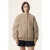FILA Como Oversized Felted Varsity Jacket Weathered Teak