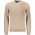 Geribbelde Gebreide Crew Neck Trui 50478682