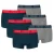 PUMA Boxershorts  navy / donkergrijs / rood / wit