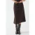 Hoge Taille Midi Rok met Boogdetail