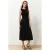TRENDYOLMİLLA Dames Zwart Effen Midi Mouwloos Casual A-lijn Jurken