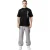Mercier Oversized T-shirt met ronde hals en 2.0-badge voor heren (Zwart)