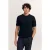 Bugatti Herren Gebreid T-shirt met korte mouwen en ronde hals van viscose-mix