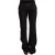 GF Ferre Zwarte Midden Taille Katoenen Denim Rechte Bootcut Jeans