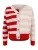 Pepe Jeans Gebreid vest ‘Kimma’  rosé / rood / natuurwit