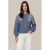 G-maxx gebreide trui met pailletten – blauw
