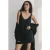 Mikuta The Black Thin Knit Dress Black