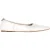 Miu Miu Versierde Strap Pointed-Toe Ballerina’s in Witte Leer