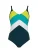 SUNFLAIR Badpak  turquoise / spar / grasgroen / wit