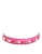 Roze Versierde Leren Tas Handvat Dames Schouderband