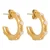 Label Kiki gold plated oorbellen Pink Loop